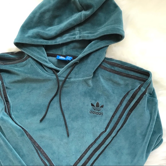 green velvet adidas hoodie